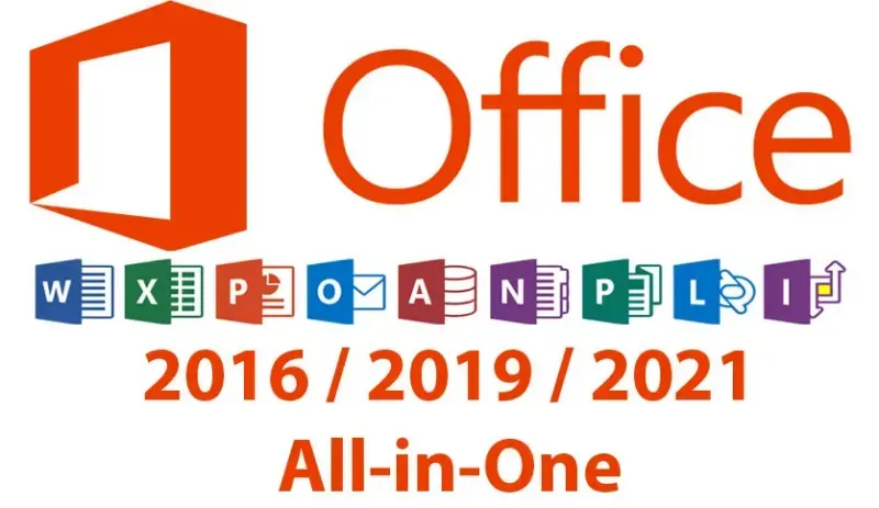 Microsoft Office All In One Pack 2016 / 2019 / 2021