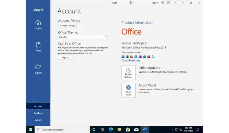 Windows 10 Pro With Office 2019