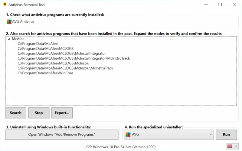 Antivirus Removal Tool 2026.02