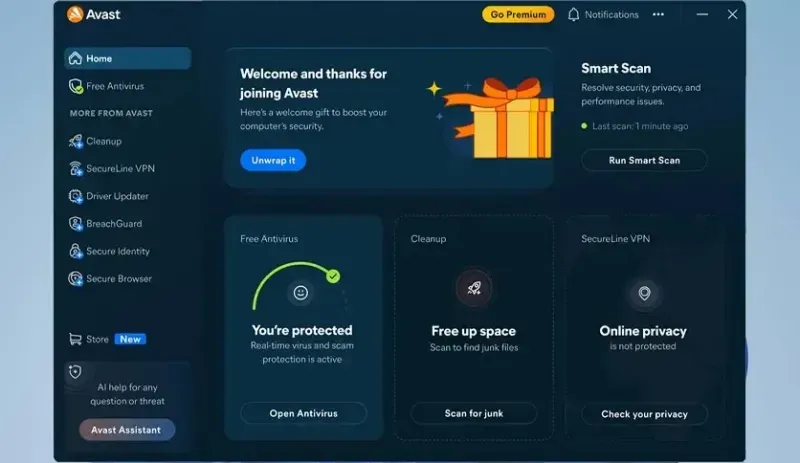 Avast One Antivirus Free 26.6.11052.0