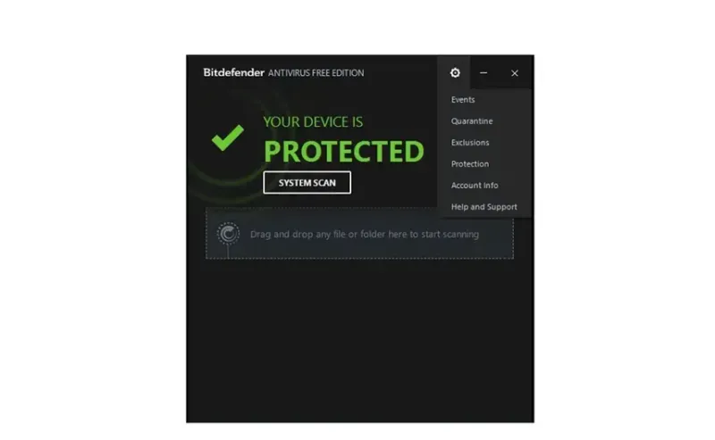 Bitdefender Antivirus Free V27.0.58.324