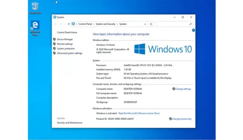 Windows 10 Home